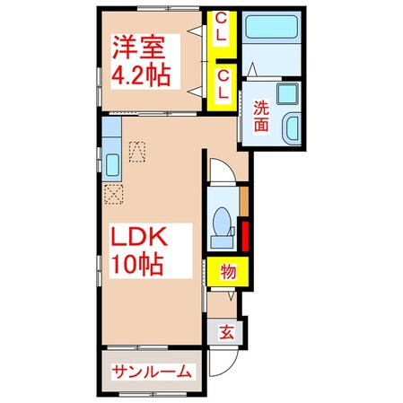 アクアミューの物件間取画像